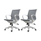17" Wide Contemporary Desk Chair Breathable AirGrid Office Chair Grey 2 Piece Set Clearhalo 'furn' 'furn_office_chair' 'Furniture' 'Office Chairs' 'Office Furniture' 'office_chair' 6424164