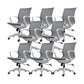17" Wide Contemporary Desk Chair Breathable AirGrid Office Chair Grey 8 Piece Set Clearhalo 'furn' 'furn_office_chair' 'Furniture' 'Office Chairs' 'Office Furniture' 'office_chair' 6424167