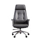 Padded Arms Contemporary Managers Chair Gray Leather Swivel Chair Clearhalo 'furn' 'furn_office_chair' 'Furniture' 'Office Chairs' 'Office Furniture' 'office_chair' 6424203