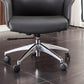 Padded Arms Contemporary Managers Chair Gray Leather Swivel Chair Clearhalo 'furn' 'furn_office_chair' 'Furniture' 'Office Chairs' 'Office Furniture' 'office_chair' 6424205