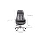 Padded Arms Contemporary Managers Chair Gray Leather Swivel Chair Clearhalo 'furn' 'furn_office_chair' 'Furniture' 'Office Chairs' 'Office Furniture' 'office_chair' 6424216