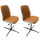 Silla de escritorio moderna Silla de conferencia de madera Silla con respaldo medio con ruedas