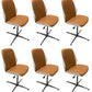Silla de escritorio moderna Silla de conferencia de madera Silla con respaldo medio con ruedas