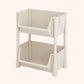 Contemporary Plastic Bookshelf White Standard Shelf Bookcase for Study Room
