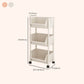 Contemporary Plastic Bookshelf White Standard Shelf Bookcase for Study Room