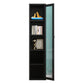 Rectangle Standard Bookcase Scandinavian Bookshelf with Door