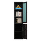 Rectangle Standard Bookcase Scandinavian Bookshelf with Door