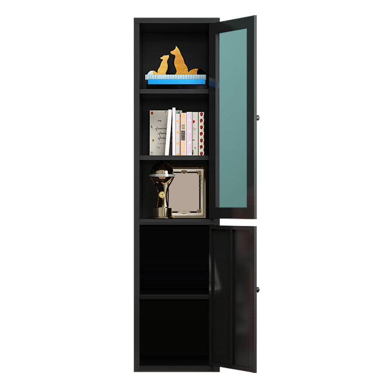 Rectangle Standard Bookcase Scandinavian Bookshelf with Door
