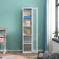 Rectangle Standard Bookcase Scandinavian Bookshelf with Door