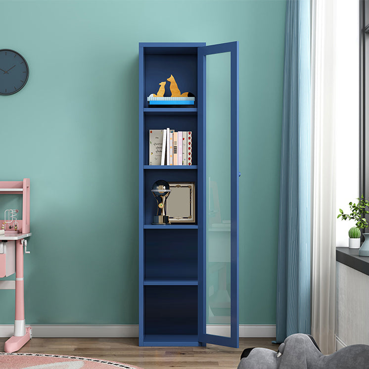 Rectangle Standard Bookcase Scandinavian Bookshelf with Door