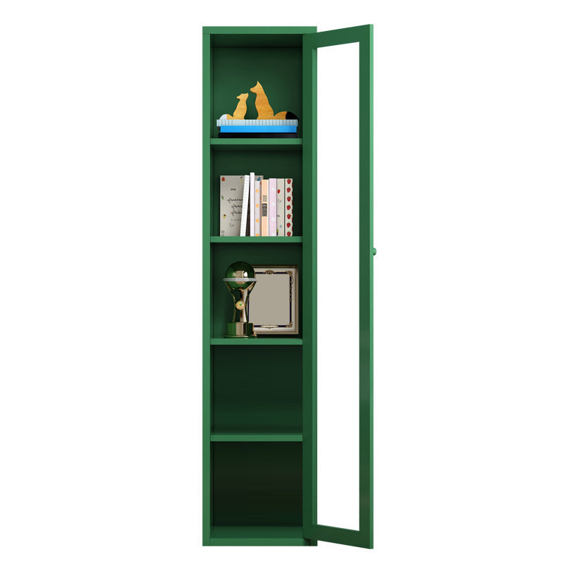 Rectangle Standard Bookcase Scandinavian Bookshelf with Door
