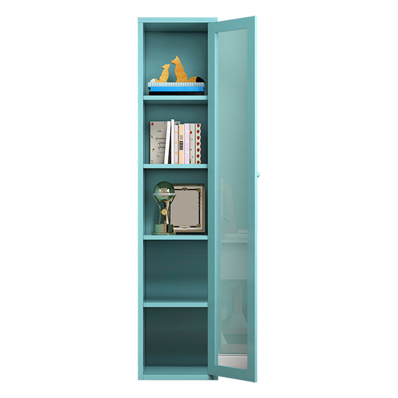 Rectangle Standard Bookcase Scandinavian Bookshelf with Door