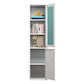 Rectangle Standard Bookcase Scandinavian Bookshelf with Door