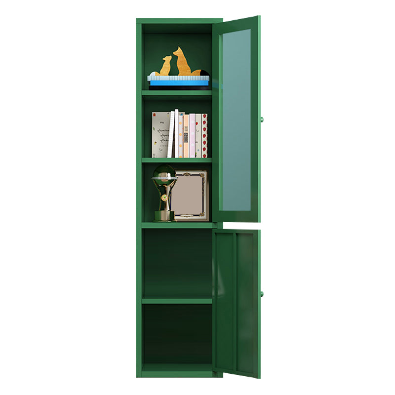 Rectangle Standard Bookcase Scandinavian Bookshelf with Door