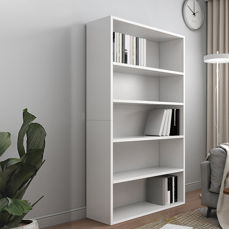 Standard Engineered Wood Book Shelf Contemporary Closed Back Bookshelf