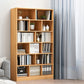 Standard Engineered Wood Book Shelf Contemporary Closed Back Bookshelf