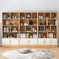 Standard Engineered Wood Book Shelf Contemporary Closed Back Bookshelf