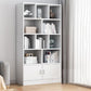 Standard Engineered Wood Book Shelf Contemporary Closed Back Bookshelf