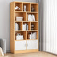 Standard Engineered Wood Book Shelf Contemporary Closed Back Bookshelf