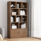 Standard Engineered Wood Book Shelf Contemporary Closed Back Bookshelf