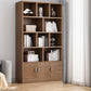 Standard Engineered Wood Book Shelf Contemporary Closed Back Bookshelf