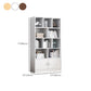 Standard Engineered Wood Book Shelf Contemporary Closed Back Bookshelf