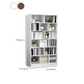 Standard Engineered Wood Book Shelf Contemporary Closed Back Bookshelf