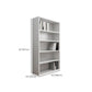 Standard Engineered Wood Book Shelf Contemporary Closed Back Bookshelf