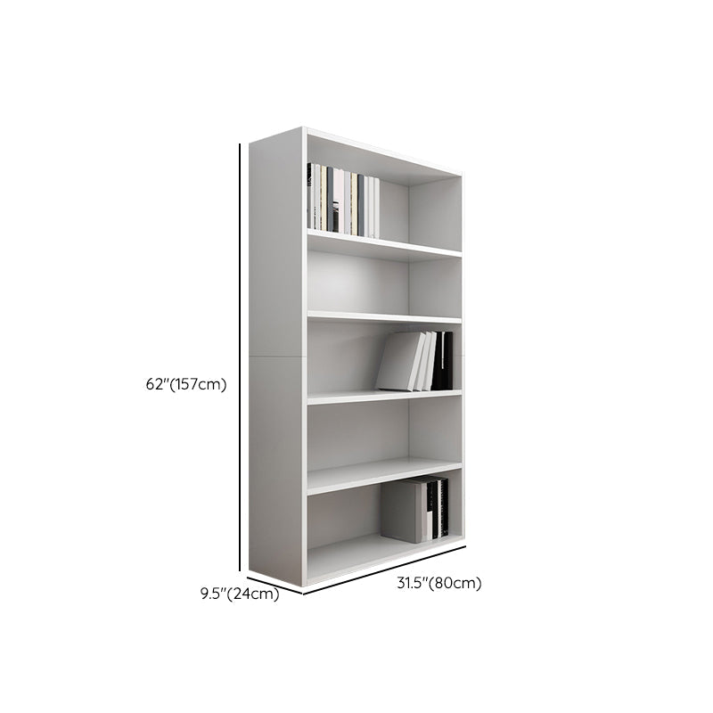 Standard Engineered Wood Book Shelf Contemporary Closed Back Bookshelf