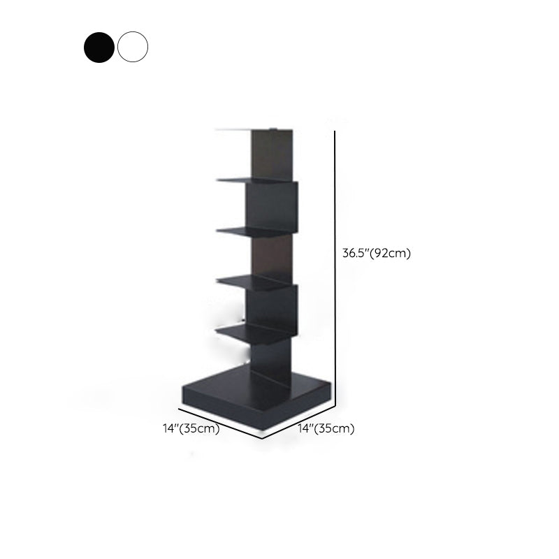 Contemporary Standard Metal Bookshelf Closed Back Bookcase with Shelves Clearhalo 'Bookcases' 'furn' 'furn_bookcases' 'Furniture' 'Office Furniture' 6424425