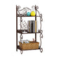 Metal Vertical Book Shelf Etagere Open Shelf Bookcase for Home