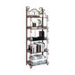 Metal Vertical Book Shelf Etagere Open Shelf Bookcase for Home