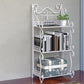 Metal Vertical Book Shelf Etagere Open Shelf Bookcase for Home