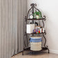 Metal Vertical Book Shelf Etagere Open Shelf Bookcase for Home