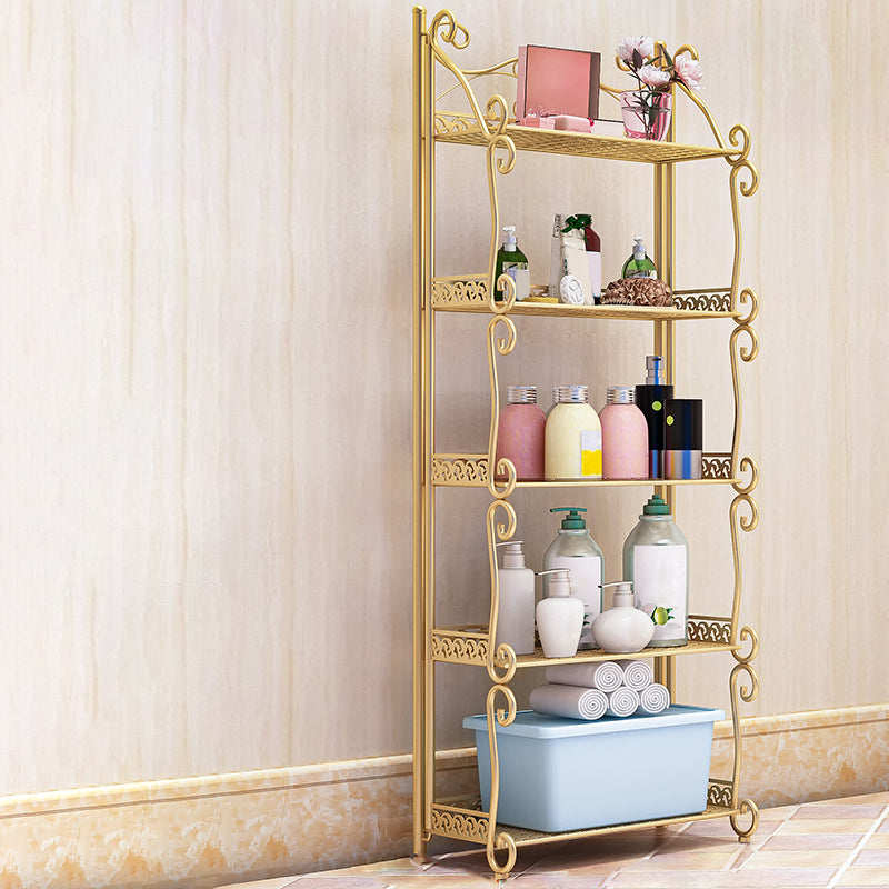 Metal Vertical Book Shelf Etagere Open Shelf Bookcase for Home