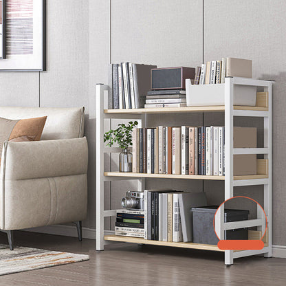 Modern Wood Shelf 11.8-inch Wide Open Etagere Bookcase in Matte Finish