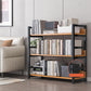 Modern Wood Shelf 11.8-inch Wide Open Etagere Bookcase in Matte Finish