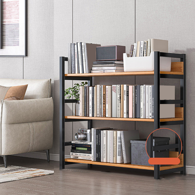 Modern Wood Shelf 11.8-inch Wide Open Etagere Bookcase in Matte Finish