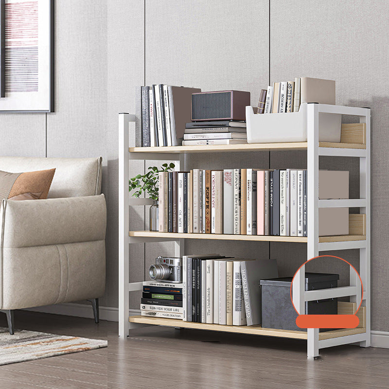 Modern Wood Shelf 11.8-inch Wide Open Etagere Bookcase in Matte Finish