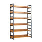 Modern Wood Shelf 11.8-inch Wide Open Etagere Bookcase in Matte Finish