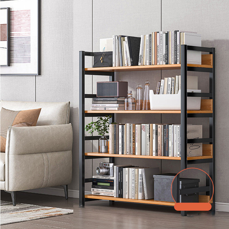 Modern Wood Shelf 11.8-inch Wide Open Etagere Bookcase in Matte Finish