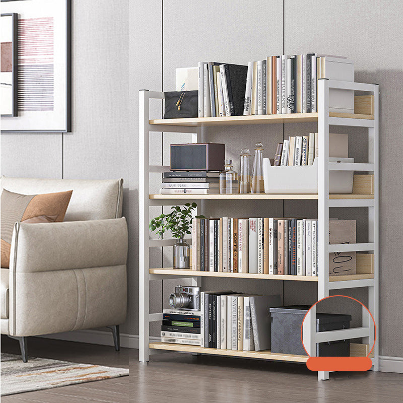 Modern Wood Shelf 11.8-inch Wide Open Etagere Bookcase in Matte Finish