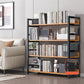 Modern Wood Shelf 11.8-inch Wide Open Etagere Bookcase in Matte Finish