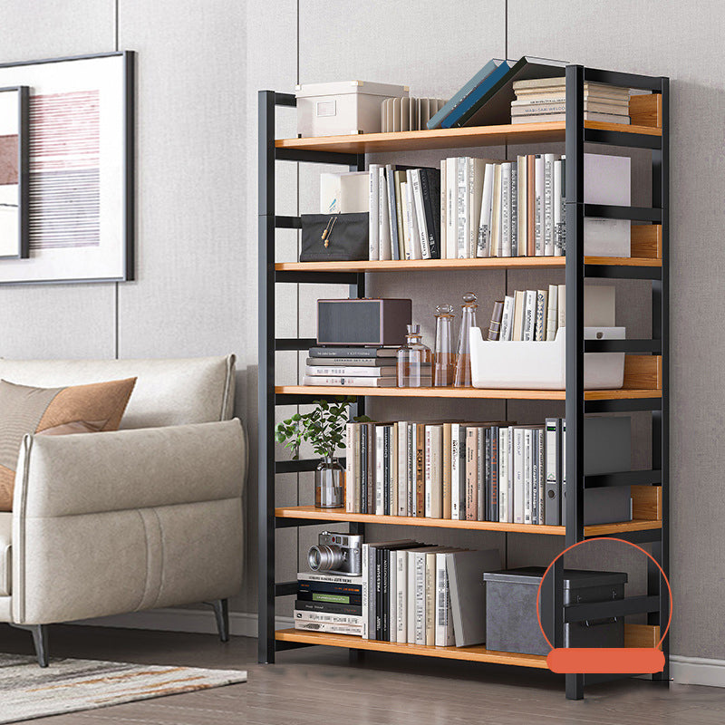 Modern Wood Shelf 11.8-inch Wide Open Etagere Bookcase in Matte Finish