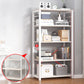 Contemporary Metal and Wooden Book Shelf Open Back Bookshelf for Home Office