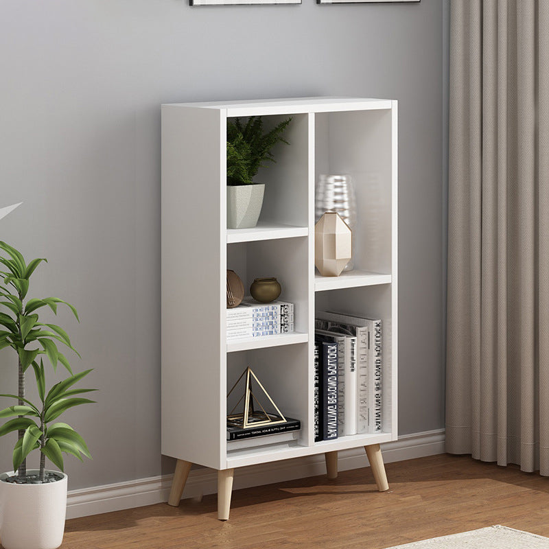Scandinavian 9-inch Wide Cube Bookshelf Wood Home Floor Type Bookcase
