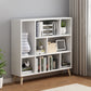 Scandinavian 9-inch Wide Cube Bookshelf Wood Home Floor Type Bookcase