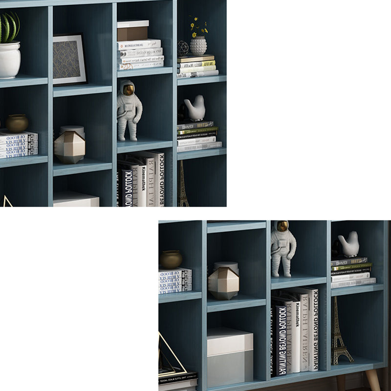 Scandinavian 9-inch Wide Cube Bookshelf Wood Home Floor Type Bookcase