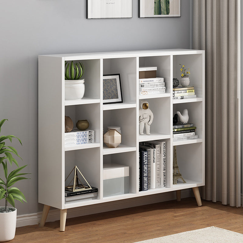 Scandinavian 9-inch Wide Cube Bookshelf Wood Home Floor Type Bookcase