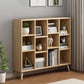 Scandinavian 9-inch Wide Cube Bookshelf Wood Home Floor Type Bookcase